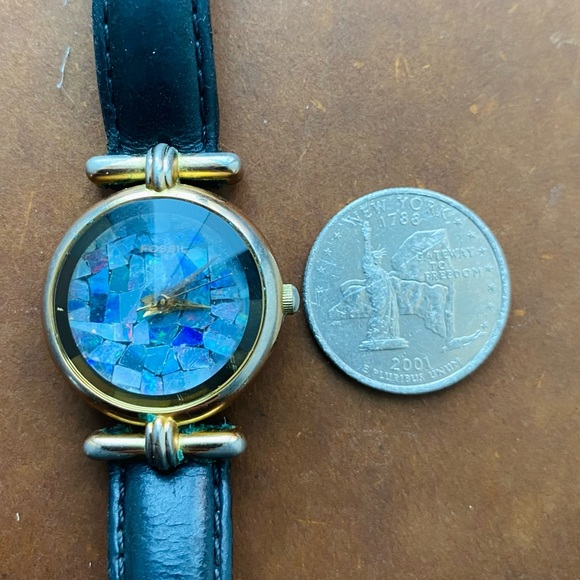 1994 FOSSIL SHATTERED ABALONE FOSSIL WATCH PC-7327 - Picture 6 of 7